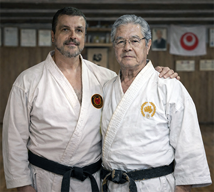 Adam Carter with Katsumi Tamaki Sensei