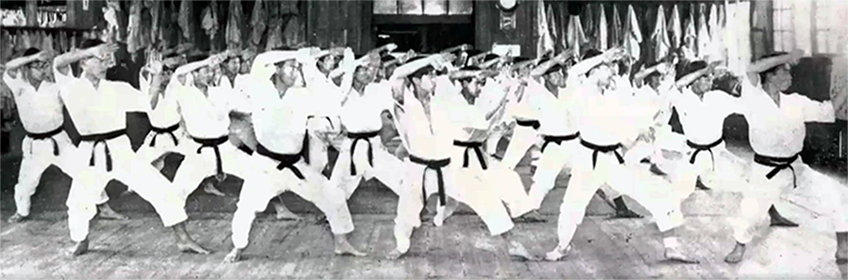 Karate practitioners on Okinawa Karate-ka image
